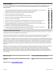 DNR Form 542-1249 No Exposure Certification for Exclusion From Npdes Storm Water Permitting - Iowa, Page 2