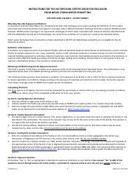 DNR Form 542-1249 No Exposure Certification for Exclusion From Npdes Storm Water Permitting - Iowa, Page 3