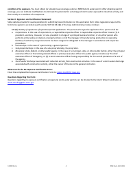 DNR Form 542-1249 No Exposure Certification for Exclusion From Npdes Storm Water Permitting - Iowa, Page 4