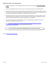 DNR Form 542-1308 Notification of Tank Closure or Change-In-service - Iowa, Page 2