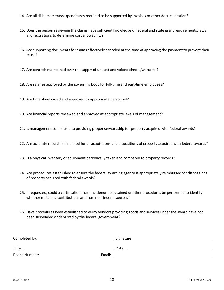 DNR Form 542-0529 Outdoor Recreation Legacy Partnership (Orlp) Program Application - Iowa, Page 18