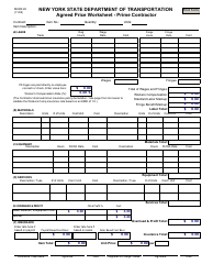 Document preview: Form MURK26 Agreed Price Worksheet - Prime Contractor - New York
