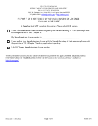Form 571 Appraisal Management Company Registration Form - Nevada, Page 7