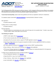 Form 70-0502 Frp Apportioned Registration Application - Arizona