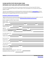 DNR Form 542-1320 Clean Water State Revolving Fund Intended Use Plan (Iup) Application - Iowa, Page 4