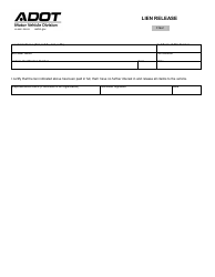 Document preview: Form 48-9901 Lien Release - Arizona