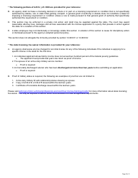 Form 96-0315 Professional Driver Training School Application - Arizona, Page 3