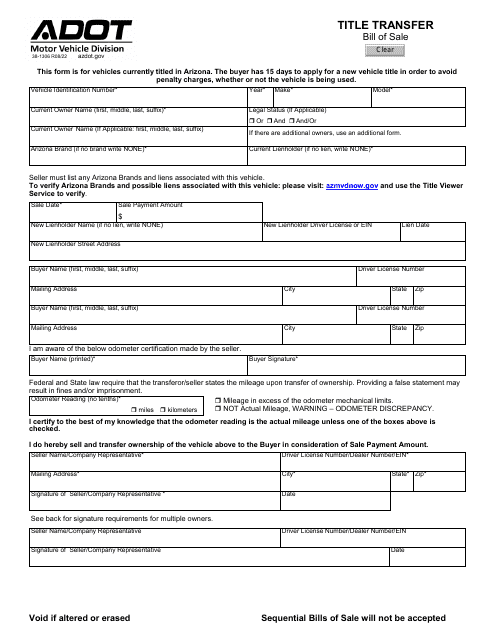 Form 38-1306  Printable Pdf