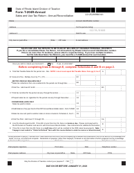 Form T-204R-ANNUAL Sales and Use Tax Return - Annual Reconciliation - Rhode Island