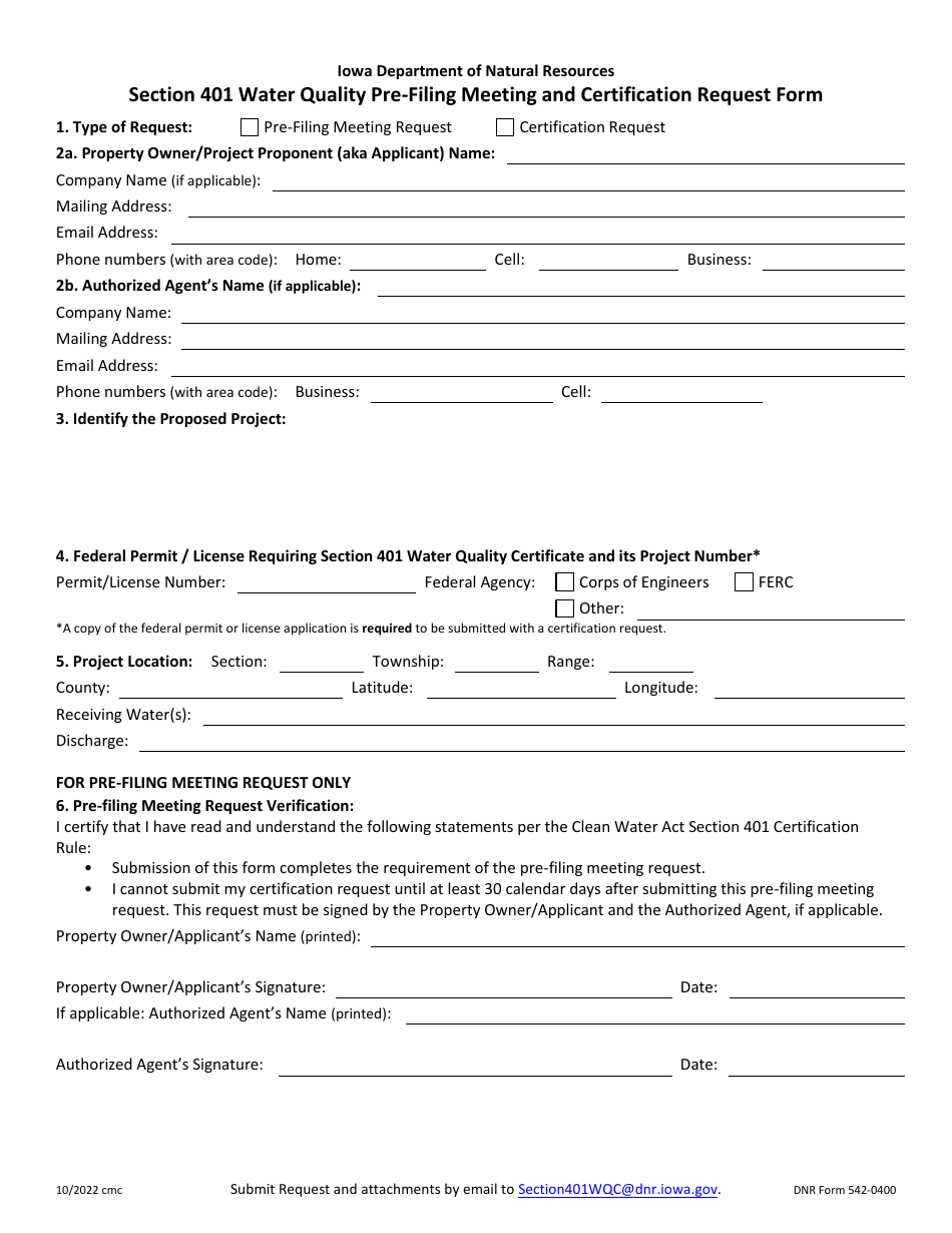 DNR Form 5420400 Download Fillable PDF or Fill Online Section 401