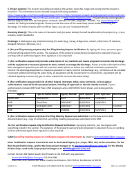 DNR Form 542-0400 Section 401 Water Quality Pre-filing Meeting and Certification Request Form - Iowa, Page 4