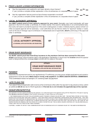 Form IL567-0050 Application for State of Illinois Special Use Permit Liquor License - Illinois, Page 4