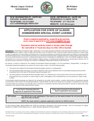 Document preview: Form IL567-0055 Application for State of Illinois Homebrewer Special Event License - Illinois