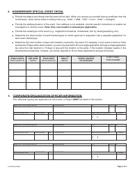 Form IL567-0055 Application for State of Illinois Homebrewer Special Event License - Illinois, Page 3