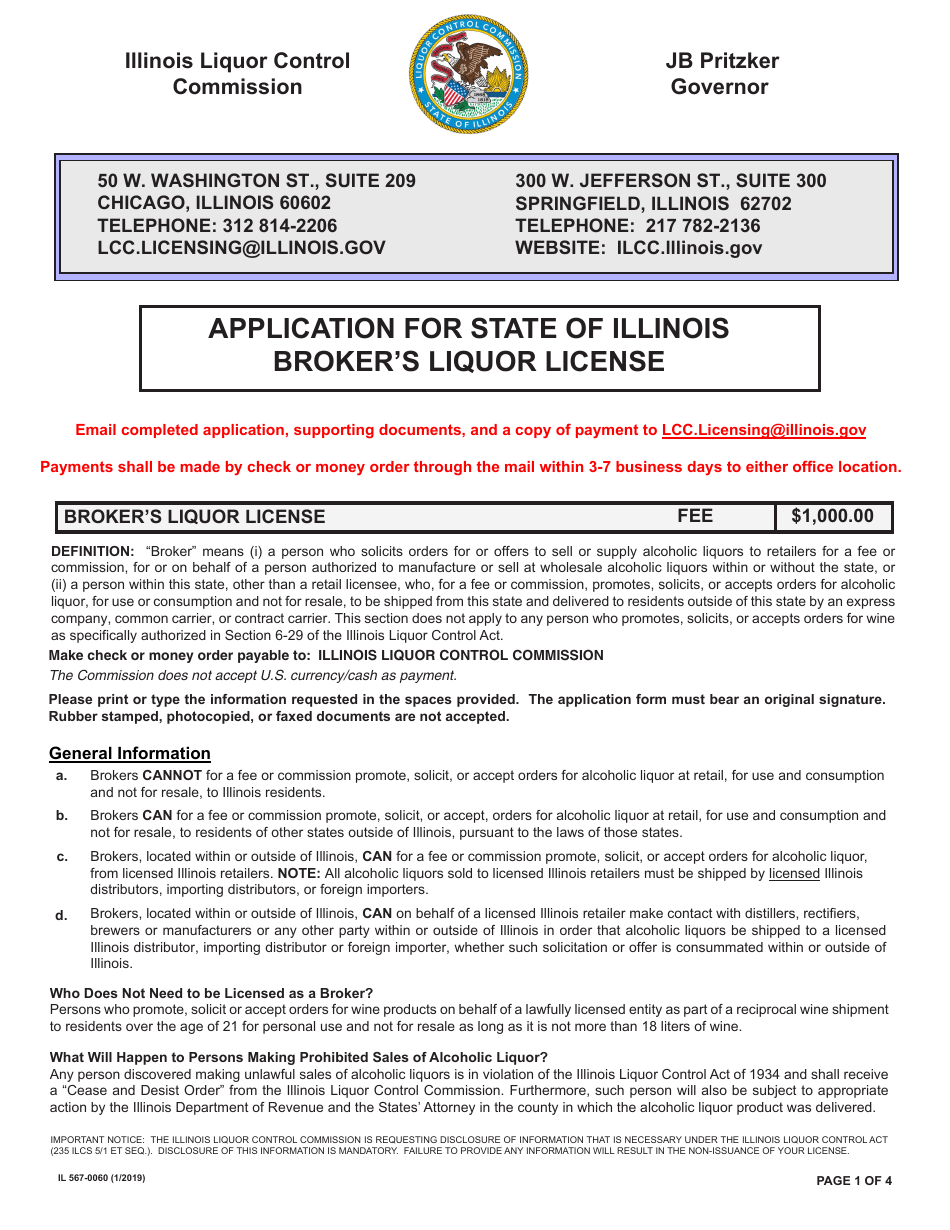 Form IL5670060 Fill Out, Sign Online and Download Fillable PDF