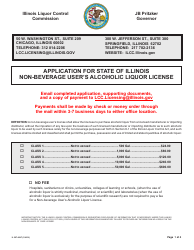 Document preview: Form IL567-0027 Application for State of Illinois Non-beverage User's Alcoholic Liquor License - Illinois