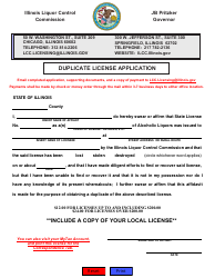 Document preview: Duplicate License Application - Illinois