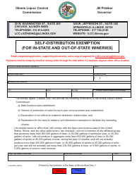 Document preview: Form IL095-0634-1 Self-distribution Exemption (For in-State and Out-of-State Wineries) - Illinois