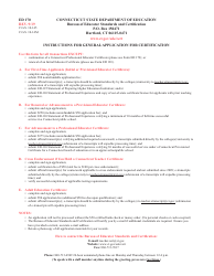 Form ED170 General Application for Certificate - Connecticut, Page 4