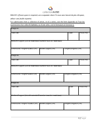 Artwork Acquisitions Application Form - New Brunswick, Canada (English/French), Page 3