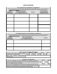 Application Form - New Brunswick Athlete Assistance Program - New Brunswick, Canada, Page 3