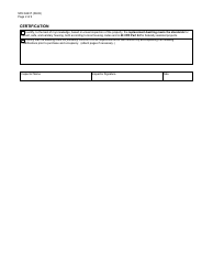 Form SFN62237 Inspection Certification: Relocation Dwelling Decent, Safe and Sanitary (Dss) - North Dakota, Page 2