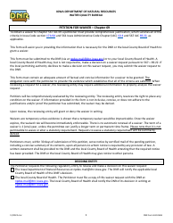 Document preview: DNR Form 542-0658 Petition for Waiver - Chapter 69 - Iowa