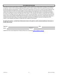 DNR Form 542-0658 Petition for Waiver - Chapter 69 - Iowa, Page 6