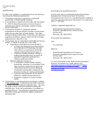 Form SFN58663 Application for Certification as a Qualified Business for the Agricultural Business Investment Tax Credit - North Dakota, Page 2