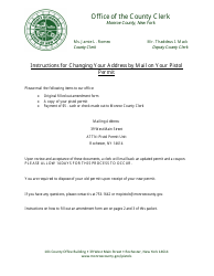 Instructions for Form PPB-5 Pistol/Revolver/Semi-automatic Rifle License Amendment - Monroe County, New York