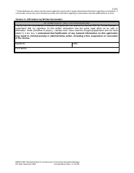 Form DBPR CAM3 Re-examination for Licensure as a Community Association Manager - Florida, Page 2