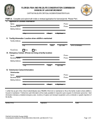 Form FWCDLE619 Captive Wildlife Critical Incident/Disaster Plan - Florida, Page 4