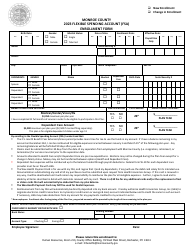 Document preview: Flexible Spending Account (FSA) Enrollment Form - Monroe County, New York, 2023