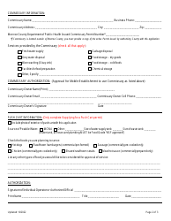 Application for a Permit to Operate a Mobile Food Service Establishment - Monroe County, New York, Page 2