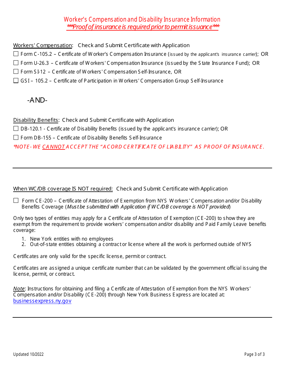 Application for a Permit to Operate a Mobile Food Service Establishment - Monroe County, New York, Page 3
