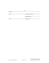 Form DC6:5.11 Confidential Employment and Health Insurance Information - Nebraska, Page 2