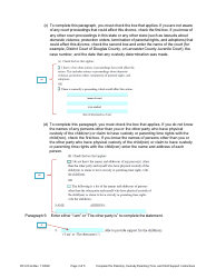 Instructions for Form DC6:8.3 Complaint for Paternity, Custody, Parenting Time, and Child Support - Nebraska, Page 3