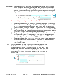 Instructions for Form DC6:5.2 Financial Affidavit for Child Support - Nebraska, Page 3