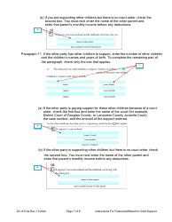 Instructions for Form DC6:5.2 Financial Affidavit for Child Support - Nebraska, Page 7