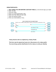 Instructions for Form DC6:5.2 Financial Affidavit for Child Support - Nebraska, Page 8