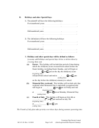 Form DC6:5.38 Parenting Plan Parent-Created (Joint Legal and Sole Physical Custody) - Nebraska, Page 3