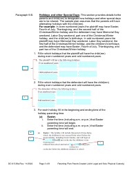 Instructions for Form DC6:5.38 Parenting Plan Parent-Created (Joint Legal and Sole Physical Custody) - Nebraska, Page 3