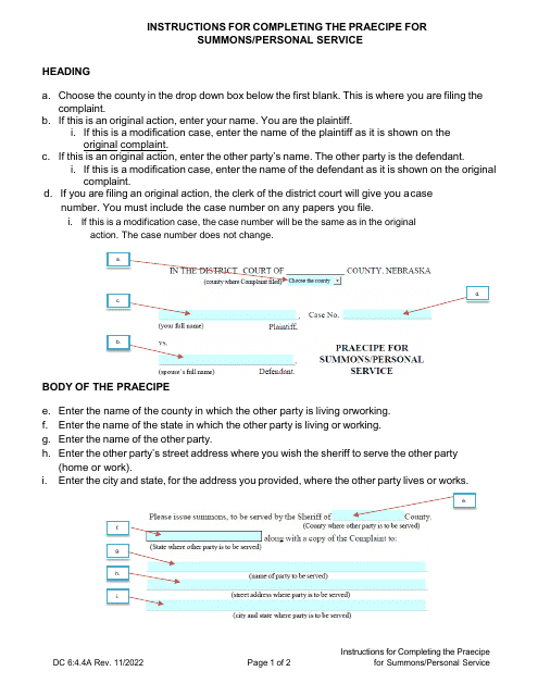 Form DC6:4.4  Printable Pdf