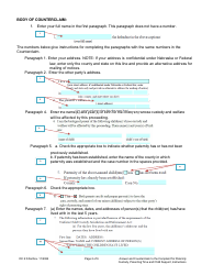 Instructions for Form DC6:8.8 Answer and Counterclaim to Complaint for Paternity, Custody, Parenting Time, and Child Support - Nebraska, Page 2