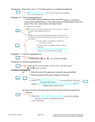 Instructions for Form DC6:8.8 Answer and Counterclaim to Complaint for Paternity, Custody, Parenting Time, and Child Support - Nebraska, Page 4