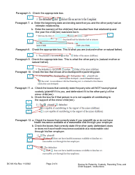 Instructions for Form DC6:8.10 Decree for Paternity, Custody, Parenting Time, and Child Support - Nebraska, Page 2