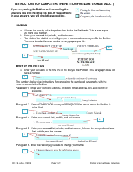 Instructions for Form DC6:9.1 Petition for Name Change (Adult) - Nebraska