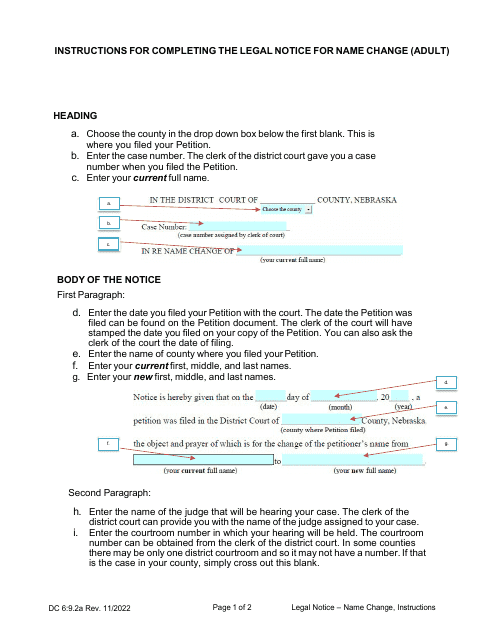 Form DC6:9.2  Printable Pdf
