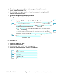 Instructions for Form DC6:9.2 Legal Notice - Adult Name Change - Nebraska, Page 2