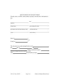 Form DC6:6.8 Affidavit of Mailing Published Notice - Nebraska, Page 2